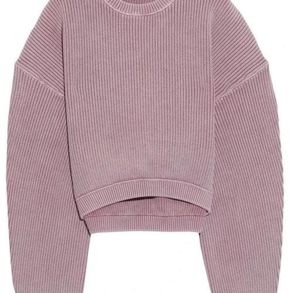 Alexandewang.t Cropped ribbed cotton-blend sweater